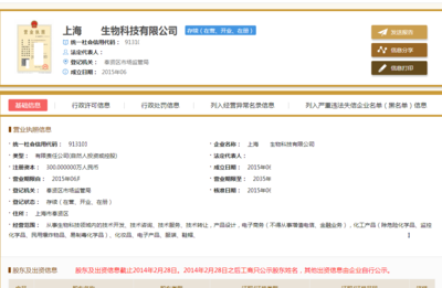 上海優質生物科技公司技術轉讓，機會難得，低價急售